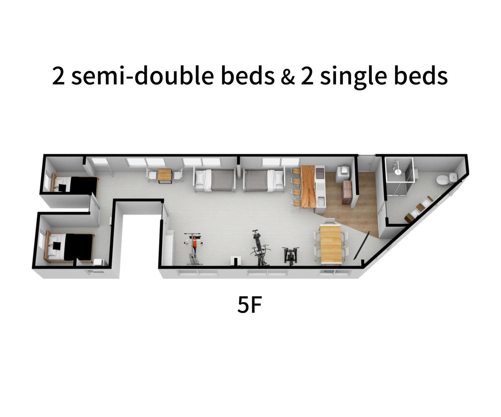Aparthotel U.House Ōsaka Zimmer foto